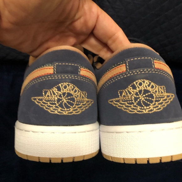 Nike Air Jordan 1 Low SE Denim - MENS Size 12.5 - NEW WITH BOX! - Picture 5 of 9